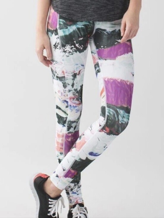 lululemon athletica Pants - Lululemon Women’s Leggings Speed Tight III Pigment Wave Multicolor Size 4